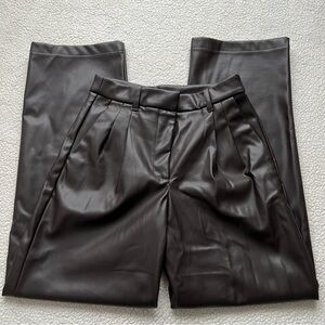 Noa relaxed High Rise Faux Leather Pants